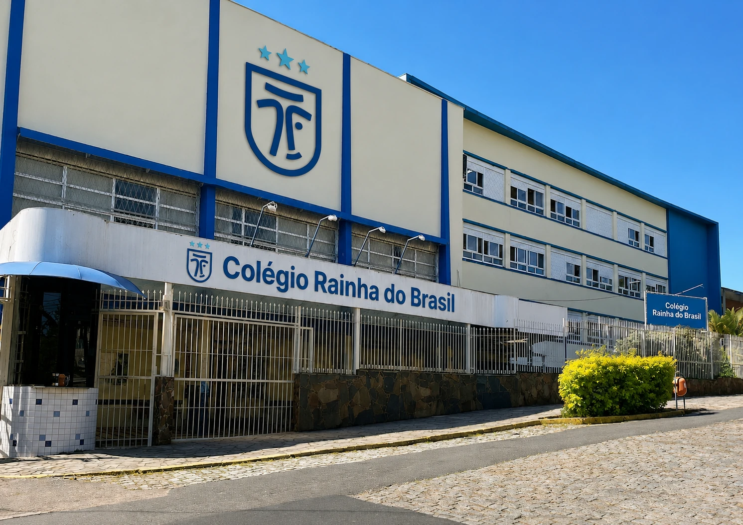 Fachada do Colégio Rainha do Brasil