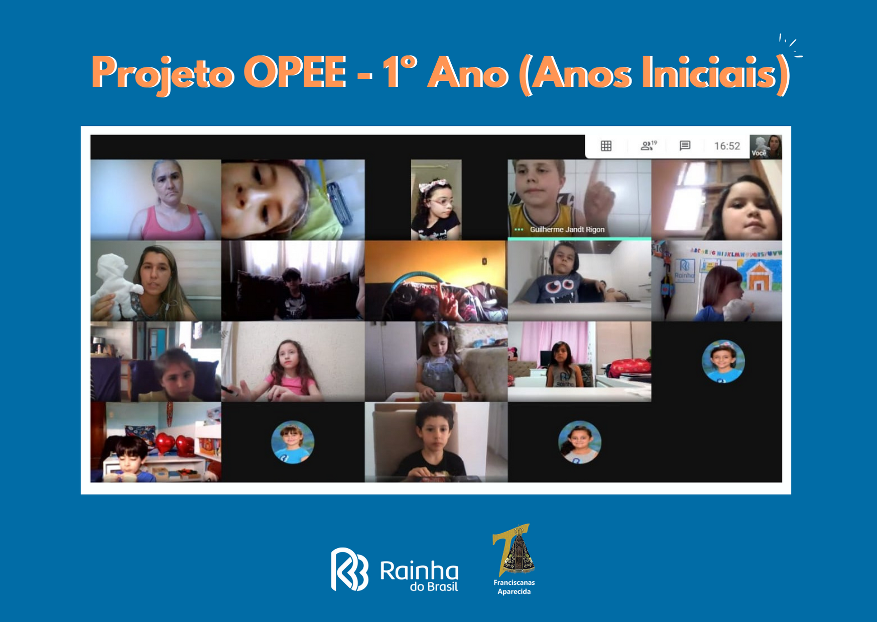 Alunos do 1º Ano dos Anos Iniciais trabalham com o Projeto OPEE