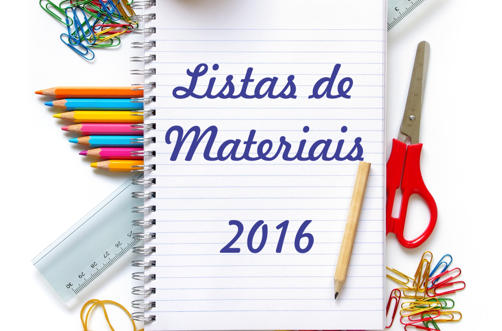 Listas de Material para 2016